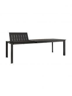 Bizzotto Table de jardin extensible anthracite Konnor, 160 - 240 x 100 cm, larg. de 160 à 240 x prof. 100 cm -Jardin Soldes Boutique Table de jardin extensible anthracite Konnor 160 240 x 100 cm 3