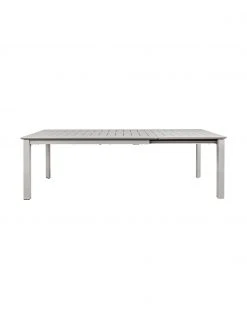 Bizzotto Table de jardin extensible grise Konnor, 160 - 240 x 100 cm, larg. de 160 à 240 x prof. 100 cm -Jardin Soldes Boutique Table de jardin extensible grise Konnor 160 240 x 100 cm 2