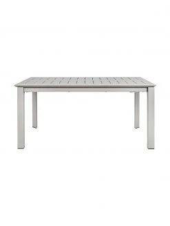 Bizzotto Table de jardin extensible grise Konnor, 160 - 240 x 100 cm, larg. de 160 à 240 x prof. 100 cm -Jardin Soldes Boutique Table de jardin extensible grise Konnor 160 240 x 100 cm 3