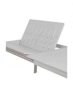 Bizzotto Table de jardin extensible grise Konnor, 160 - 240 x 100 cm, larg. de 160 à 240 x prof. 100 cm -Jardin Soldes Boutique Table de jardin extensible grise Konnor 160 240 x 100 cm 4