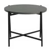 Table de jardin métal plateau en ciment Avisa, Ø 53 x haut. 40 cm -Jardin Soldes Boutique Table de jardin metal plateau en ciment Avisa