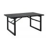 Brafab Table de jardin noire Vevi, 160 x 90 cm, larg. 160 x prof. 90 cm