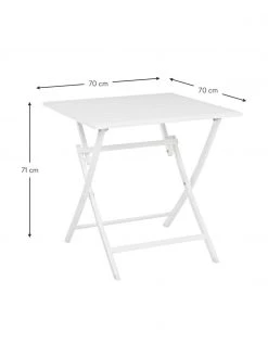 Bizzotto Table de jardin rabattable Elin, 70 x 70 cm, larg. 70 x prof. 70 cm -Jardin Soldes Boutique Table de jardin rabattable Elin 70 x 70 cm 13