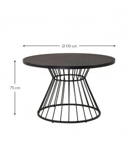 Table de jardin ronde Tropea, Ø 110 cm, Ø 110 x haut. 75 cm -Jardin Soldes Boutique Table de jardin ronde Tropea O 110 cm 2