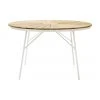 Table de jardin ronde en teck Hard & Ellen, de différentes tailles, Ø 110 x haut. 73 cm