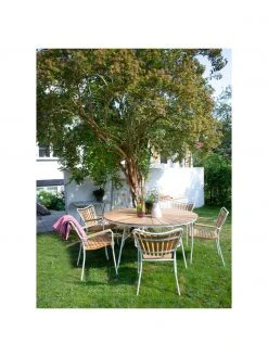 Table de jardin ronde en teck Hard & Ellen, de différentes tailles, Ø 110 x haut. 73 cm 10 Table de jardin ronde en teck Hard & Ellen, de différentes tailles, Ø 110 x haut. 73 cm -Jardin Soldes Boutique Table de jardin ronde en teck Hard and Ellen de differentes tailles 2