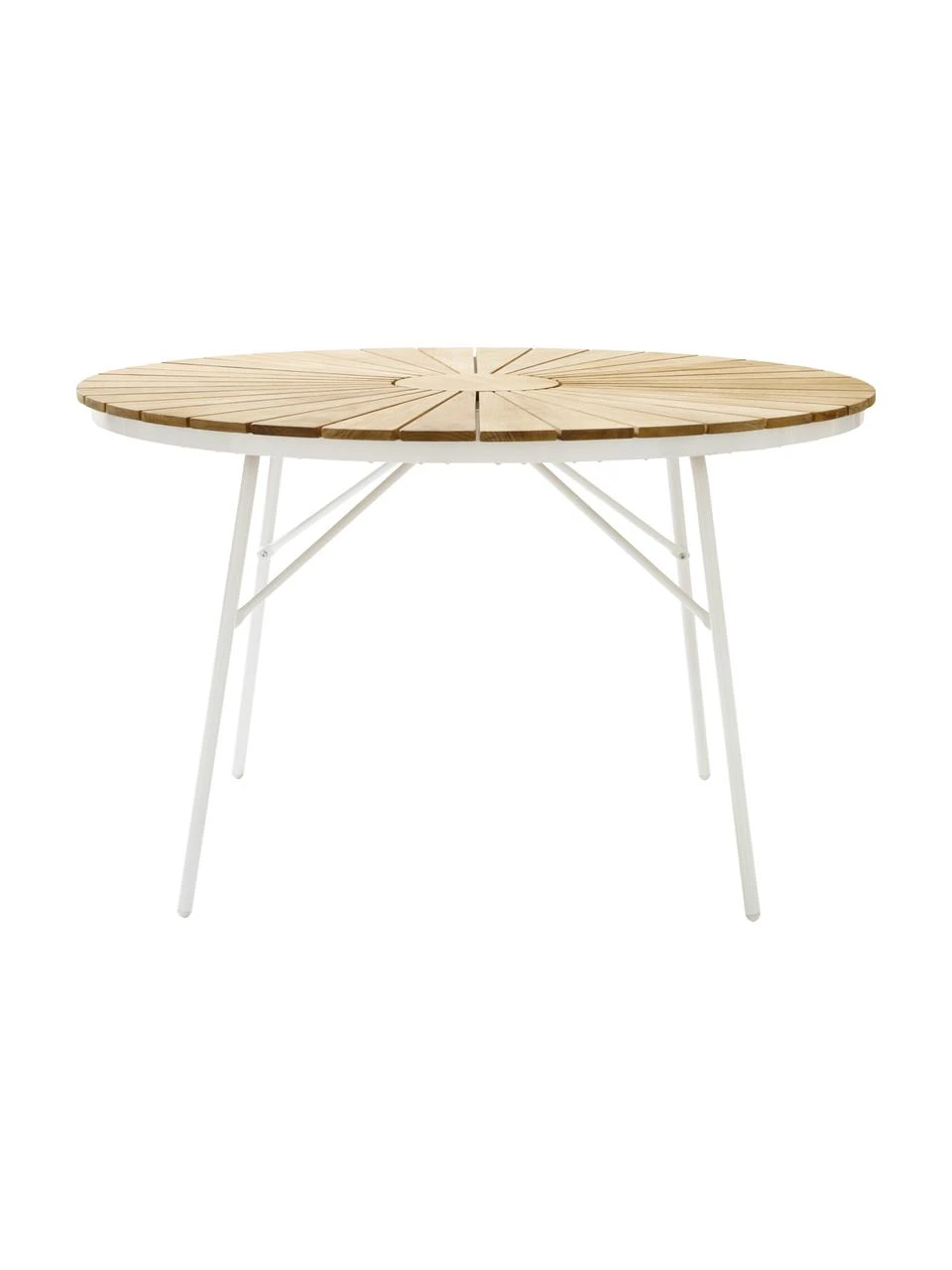 Table de jardin ronde en teck Hard & Ellen, de différentes tailles, Ø 110 x haut. 73 cm 3 Table de jardin ronde en teck Hard & Ellen, de différentes tailles, Ø 110 x haut. 73 cm