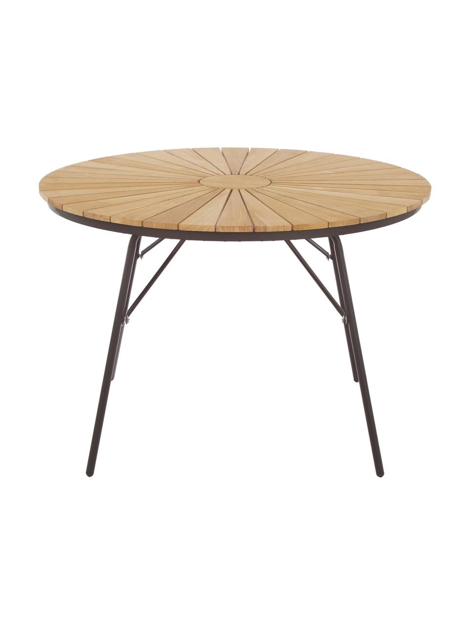 Table de jardin ronde en teck Hard & Ellen, tailles variées, Ø 110 x haut. 73 cmDisponibilité limitée 7 Table de jardin ronde en teck Hard & Ellen, tailles variées, Ø 110 x haut. 73 cmDisponibilité limitée – Image 5