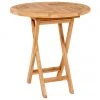 Table de jardin teck Oviedo, Ø 70 cm, Ø 70 x haut. 75 cm -Jardin Soldes Boutique Table de jardin teck Oviedo O 70 cm