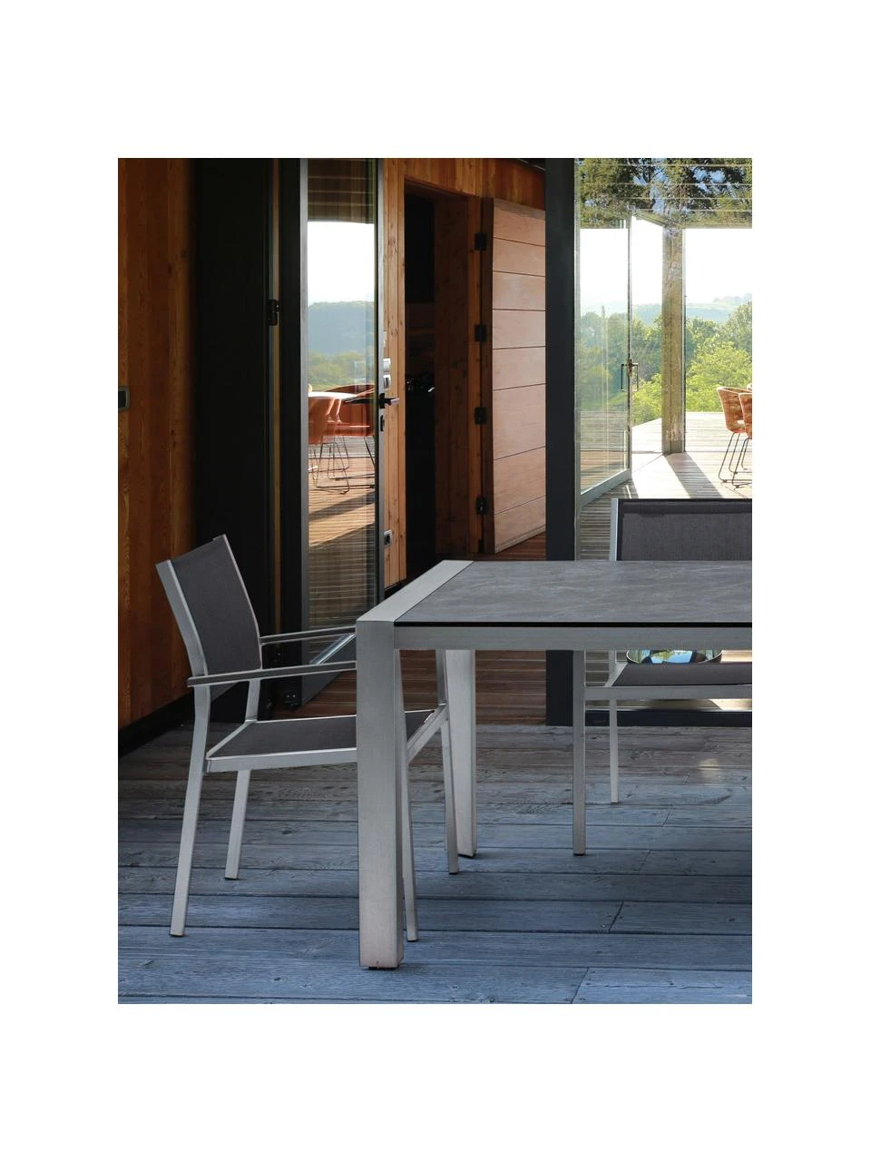 Bizzotto Table grise de jardin Inez, 198x90 cm, larg. 198 x prof. 90 cmSeulement 1 produit disponible 4 Bizzotto Table grise de jardin Inez, 198x90 cm, larg. 198 x prof. 90 cmSeulement 1 produit disponible – Image 2