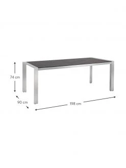 Bizzotto Table grise de jardin Inez, 198x90 cm, larg. 198 x prof. 90 cmSeulement 1 produit disponible 10 Bizzotto Table grise de jardin Inez, 198x90 cm, larg. 198 x prof. 90 cmSeulement 1 produit disponible -Jardin Soldes Boutique Table grise de jardin Inez 198x90 cm 2