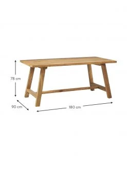 Westwing Collection Table teck recyclé Lawas, différentes tailles, larg. 180 x prof. 90 cm -Jardin Soldes Boutique Table teck recycle Lawas differentes tailles 3