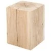 Jan Kurtz Tabouret bois de chêne massif Block, larg. 29 x haut. 40 cm -Jardin Soldes Boutique Tabouret bois de chene massif Block