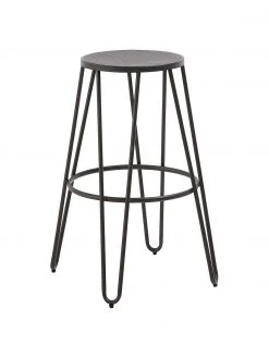 Tabouret de bar en métal Madona, larg. 45 x haut. 76 cm