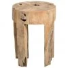 Jan Kurtz Tabouret en bois de teck Java, Ø 30 x haut. 40 cmDisponibilité limitée -Jardin Soldes Boutique Tabouret en bois de teck Java