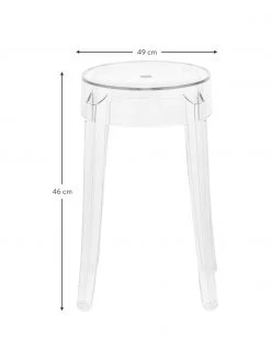 Kartell Tabouret plexi Charles Ghost, Ø 39 x haut. 46 cm 10 Kartell Tabouret plexi Charles Ghost, Ø 39 x haut. 46 cm -Jardin Soldes Boutique Tabouret plexi Charles Ghost 2