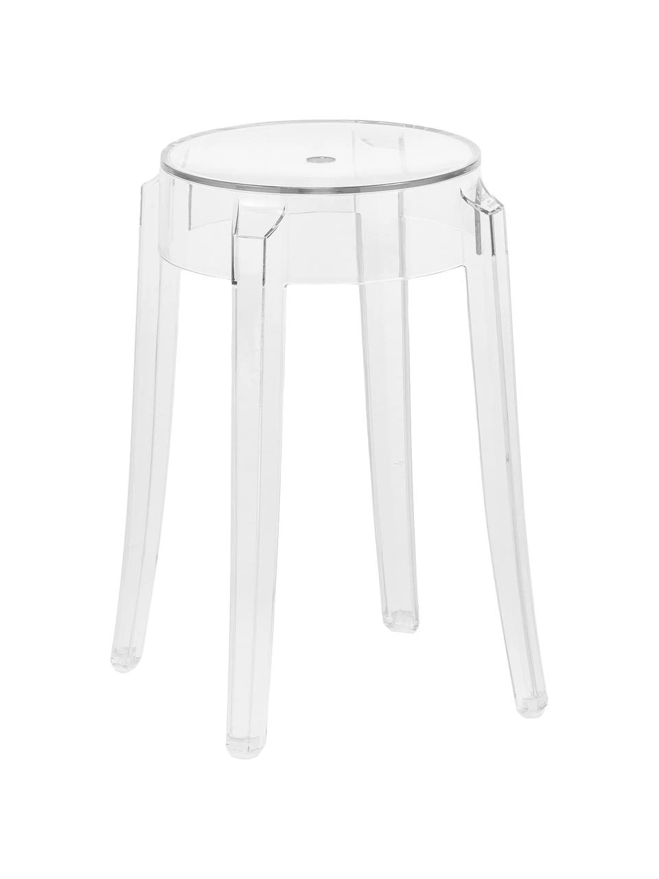 Kartell Tabouret plexi Charles Ghost, Ø 39 x haut. 46 cm 3 Kartell Tabouret plexi Charles Ghost, Ø 39 x haut. 46 cm