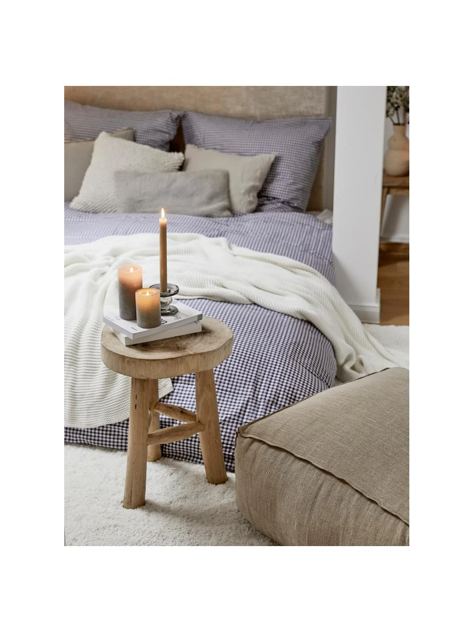 Tabouret rond bois de mungur Beachside, Ø 40 cm x haut. 50 cm 4 Tabouret rond bois de mungur Beachside, Ø 40 cm x haut. 50 cm – Image 2