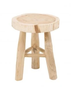 Tabouret rond bois de mungur Beachside, Ø 40 cm x haut. 50 cm 11 Tabouret rond bois de mungur Beachside, Ø 40 cm x haut. 50 cm -Jardin Soldes Boutique Tabouret rond bois de mungur Beachside 3