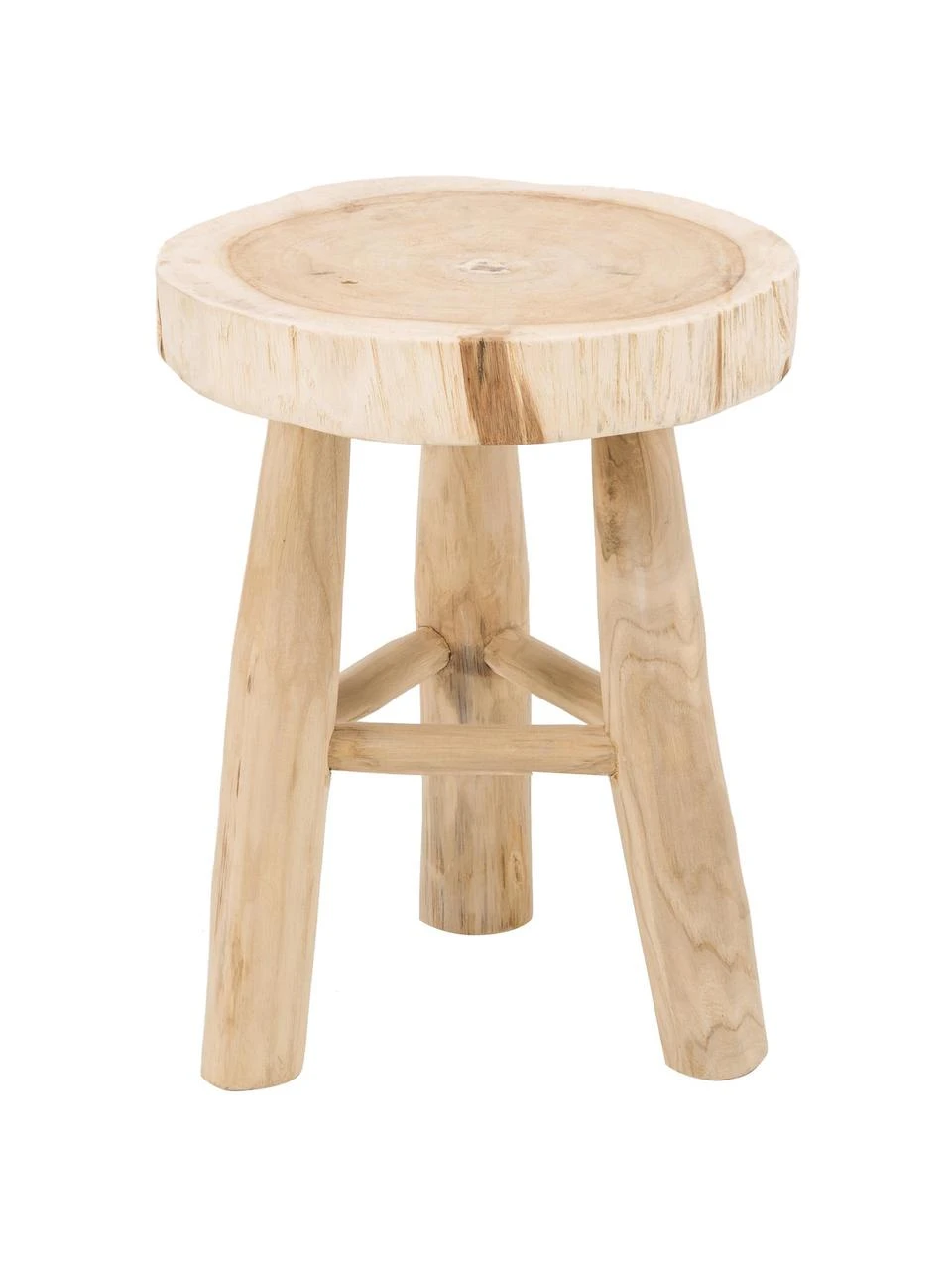Tabouret rond bois de mungur Beachside, Ø 40 cm x haut. 50 cm 6 Tabouret rond bois de mungur Beachside, Ø 40 cm x haut. 50 cm – Image 4
