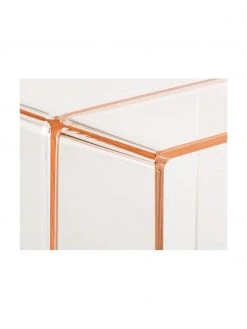 Kartell Tabouret/table d'appoint rose transparent Max-Beam, larg. 33 x haut. 47 cm -Jardin Soldes Boutique Tabourettable dappoint rose transparent Max Beam 5
