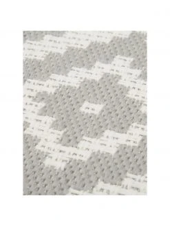 Westwing Collection Tapis de couloir outdoor gris/blanc Miami, larg. 80 x long. 250 cm -Jardin Soldes Boutique Tapis de couloir outdoor grisblanc Miami 2
