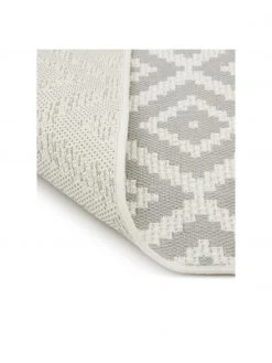 Westwing Collection Tapis de couloir outdoor gris/blanc Miami, larg. 80 x long. 250 cm -Jardin Soldes Boutique Tapis de couloir outdoor grisblanc Miami 4