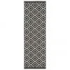 Westwing Collection Tapis de couloir outdoor noir/blanc Miami, larg. 80 x long. 250 cm -Jardin Soldes Boutique Tapis de couloir outdoor noirblanc Miami