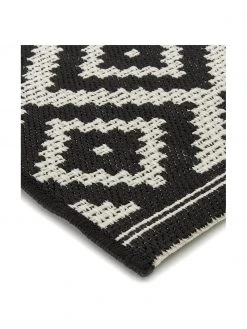 Westwing Collection Tapis de couloir outdoor noir/blanc Miami, larg. 80 x long. 250 cm -Jardin Soldes Boutique Tapis de couloir outdoor noirblanc Miami 4