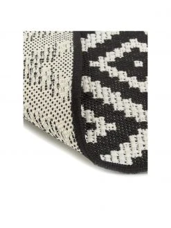 Westwing Collection Tapis de couloir outdoor noir/blanc Miami, larg. 80 x long. 250 cm -Jardin Soldes Boutique Tapis de couloir outdoor noirblanc Miami 5