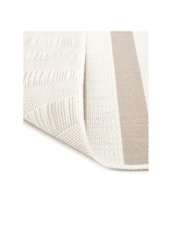Westwing Collection Tapis d'extérieur beige à jeu de rayures Axa, larg. 80 x long. 150 cm (taille XS) -Jardin Soldes Boutique Tapis dexterieur beige a jeu de rayures Axa 4