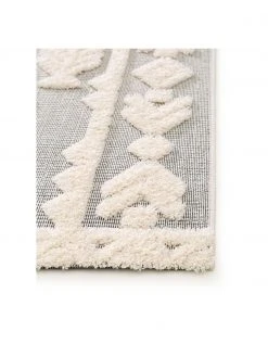 Benuta Tapis d'extérieur en laine gris ethnique à surface texturée Kim, larg. 80 x long. 150 cm (taille XS)Seulement 1 produit disponible -Jardin Soldes Boutique Tapis dexterieur en laine gris ethnique a surface texturee Kim 2