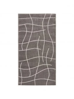 Westwing Collection Tapis d'extérieur gris foncé Lillyan, larg. 80 x long. 150 cm (taille XS)