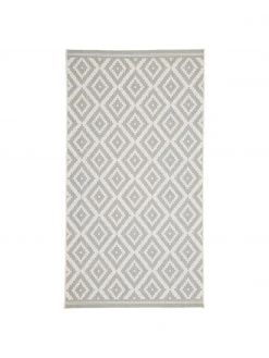 Westwing Collection Tapis d'extérieur gris/blanc Miami, larg. 80 x long. 150 cm (taille XS)