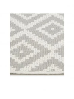 Westwing Collection Tapis d'ext&eacute;rieur gris/blanc Miami, larg. 80 x long. 150 cm (taille XS) -Jardin Soldes Boutique Tapis dexterieur grisblanc Miami 3