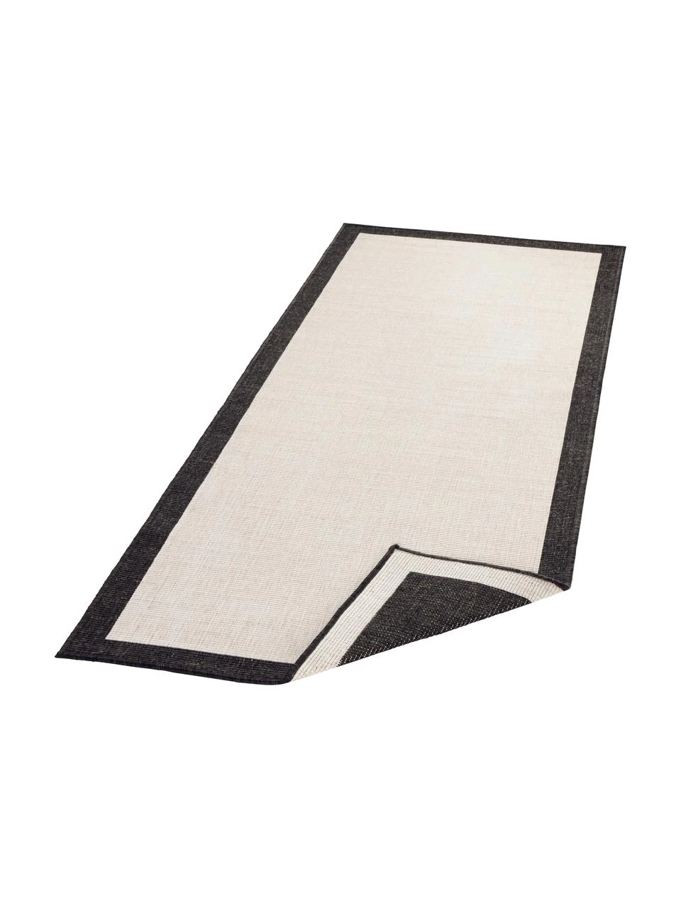 Tapis d'extérieur noir crème Panama, larg. 80 x long. 250 cm 5 Tapis d'extérieur noir crème Panama, larg. 80 x long. 250 cm – Image 3