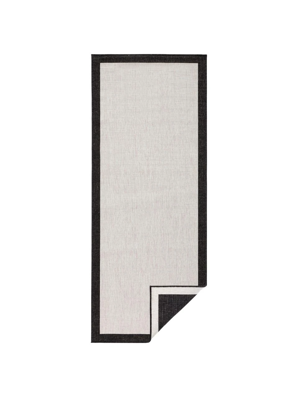 Tapis d'extérieur noir crème Panama, larg. 80 x long. 250 cm 3 Tapis d'extérieur noir crème Panama, larg. 80 x long. 250 cm