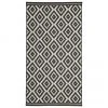 Westwing Collection Tapis d'extérieur noir/blanc Miami, larg. 80 x long. 150 cm (taille XS) -Jardin Soldes Boutique Tapis dexterieur noirblanc Miami