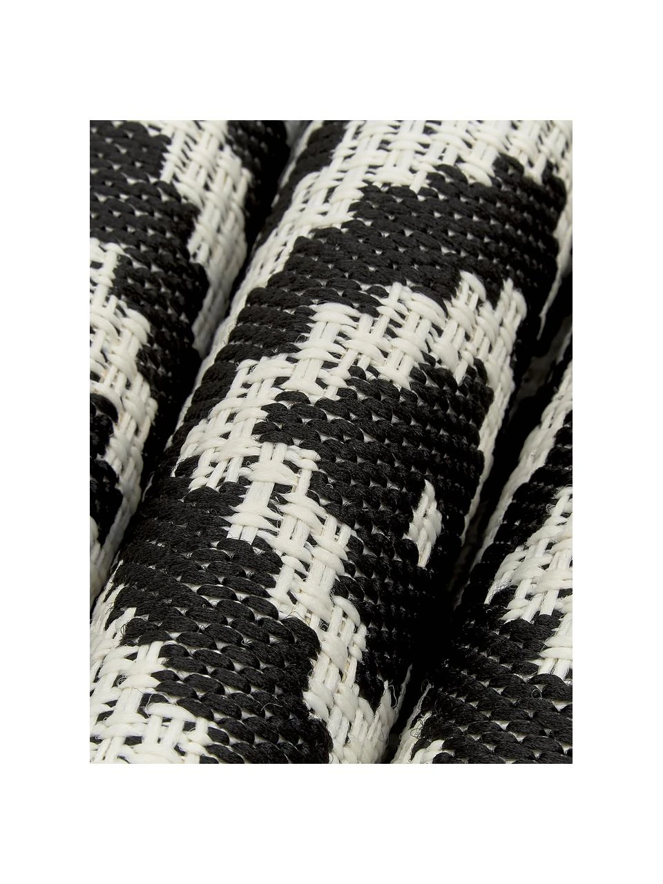 Westwing Collection Tapis d'extérieur noir/blanc Miami, larg. 80 x long. 150 cm (taille XS) 5 Westwing Collection Tapis d'extérieur noir/blanc Miami, larg. 80 x long. 150 cm (taille XS) – Image 3