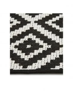 Westwing Collection Tapis d'extérieur noir/blanc Miami, larg. 80 x long. 150 cm (taille XS) 12 Westwing Collection Tapis d'extérieur noir/blanc Miami, larg. 80 x long. 150 cm (taille XS) -Jardin Soldes Boutique Tapis dexterieur noirblanc Miami 4
