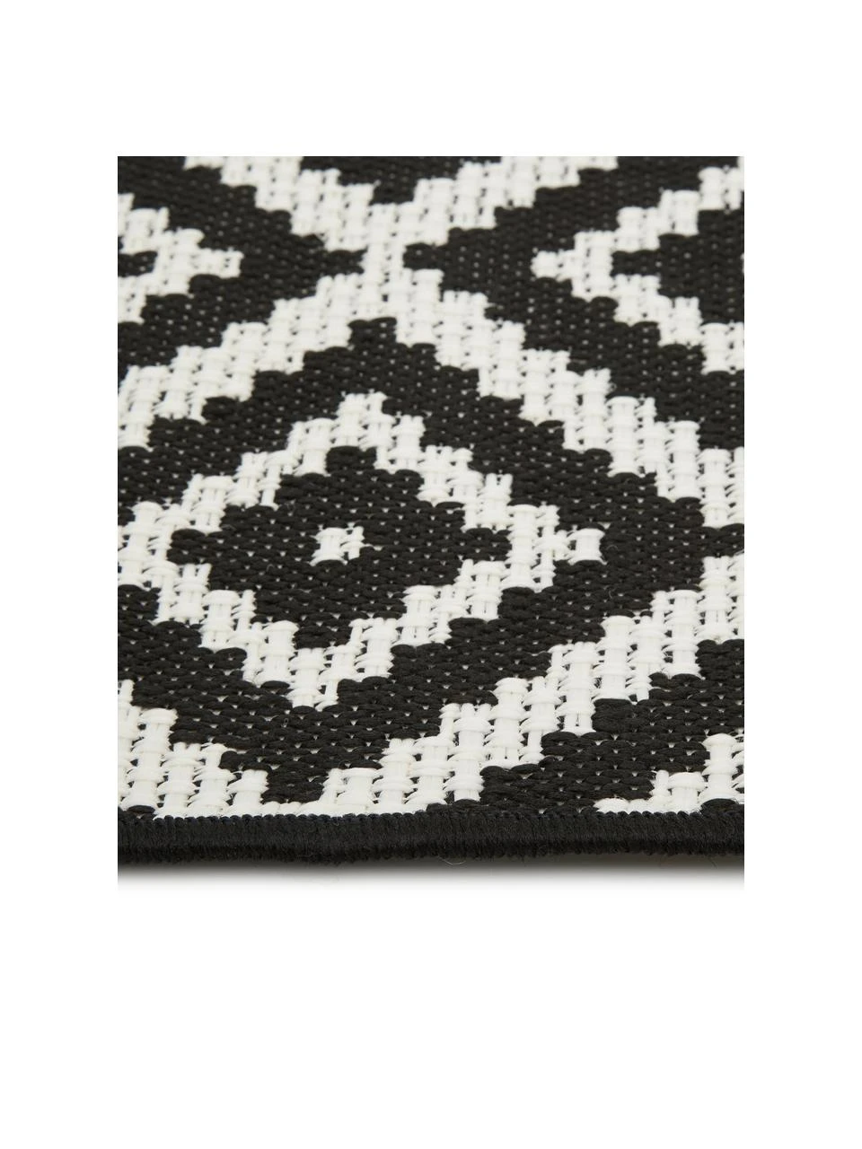 Westwing Collection Tapis d'extérieur noir/blanc Miami, larg. 80 x long. 150 cm (taille XS) 7 Westwing Collection Tapis d'extérieur noir/blanc Miami, larg. 80 x long. 150 cm (taille XS) – Image 5