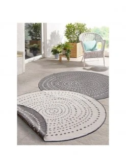 Tapis d'extérieur rond Bali, Ø 200 cm (taille L) -Jardin Soldes Boutique Tapis dexterieur rond Bali 5