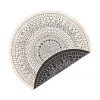Tapis d'extérieur rond Porto, Ø 140 cm (taille M) -Jardin Soldes Boutique Tapis dexterieur rond Porto