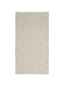 Westwing Collection Tapis extérieur beige ethnique Arches, larg. 80 x long. 150 cm (taille XS)