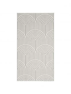 Westwing Collection Tapis extérieur gris ethnique Arches, larg. 80 x long. 150 cm (taille XS)