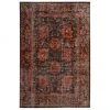 Tapis extérieur oriental gris orange My Tilas, larg. 80 x long. 150 cm (taille XS) 2 Tapis extérieur oriental gris orange My Tilas, larg. 80 x long. 150 cm (taille XS) -Jardin Soldes Boutique Tapis exterieur oriental gris orange My Tilas