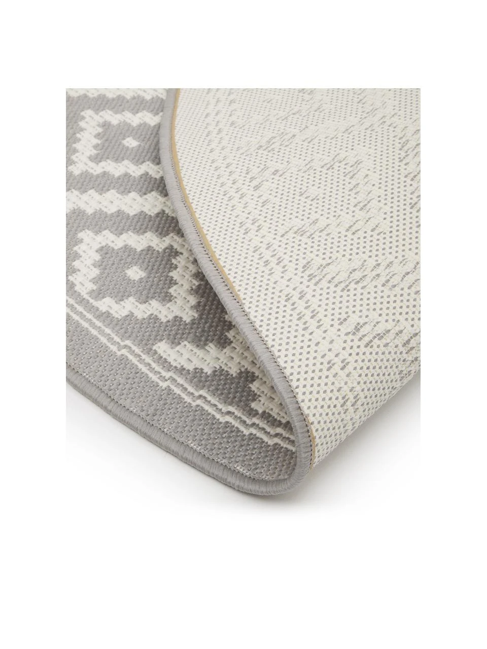 Westwing Collection Tapis extérieur rond gris Miami, Ø 140 cm (taille M) 6 Westwing Collection Tapis extérieur rond gris Miami, Ø 140 cm (taille M) – Image 4