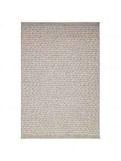 Tapis extérieur tressé à motif feuilles Braided, larg. 160 x long. 230 cm (taille M)