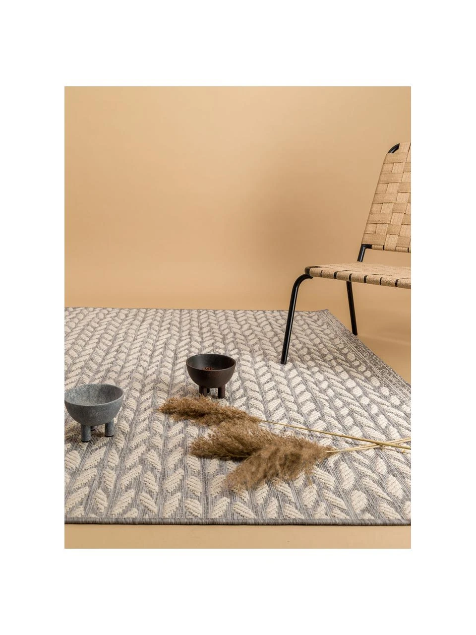 Tapis extérieur tressé à motif feuilles Braided, larg. 160 x long. 230 cm (taille M) 4 Tapis extérieur tressé à motif feuilles Braided, larg. 160 x long. 230 cm (taille M) – Image 2