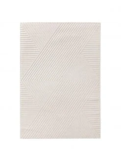 Benuta Tapis intérieur extérieur beige blanc crème, poils en relief Mars, larg. 80 x long. 150 cm (taille XS)